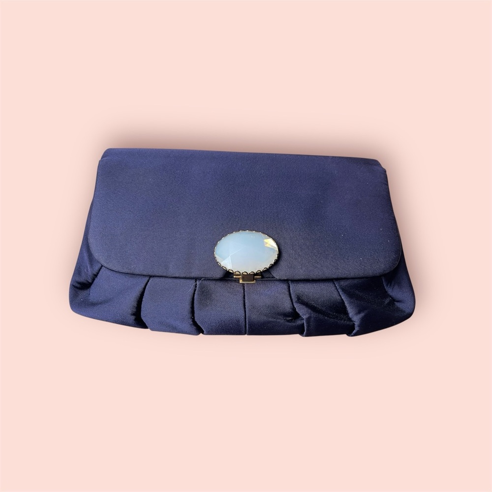 Rosenfeld vintage evening clutch navy blue